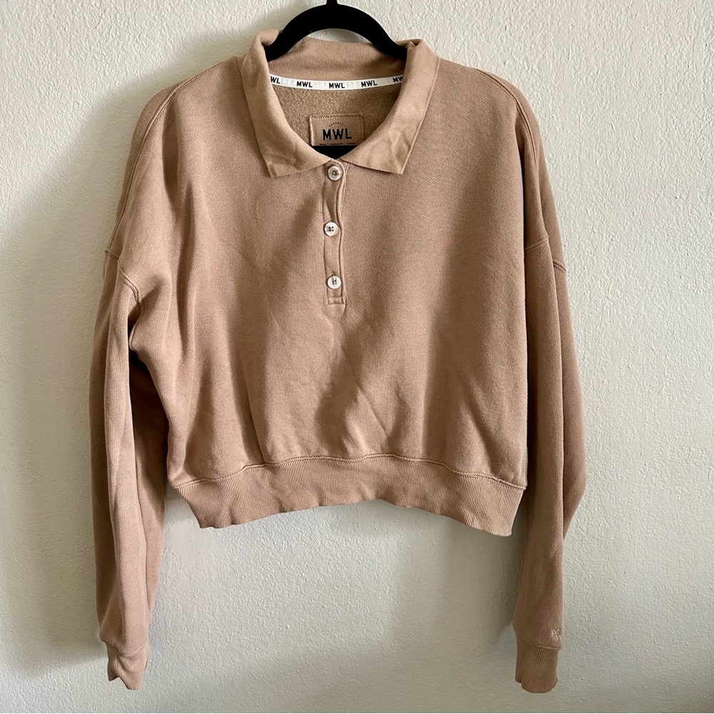 Madewell MWL Betterterry Cropped Polo Shirt
